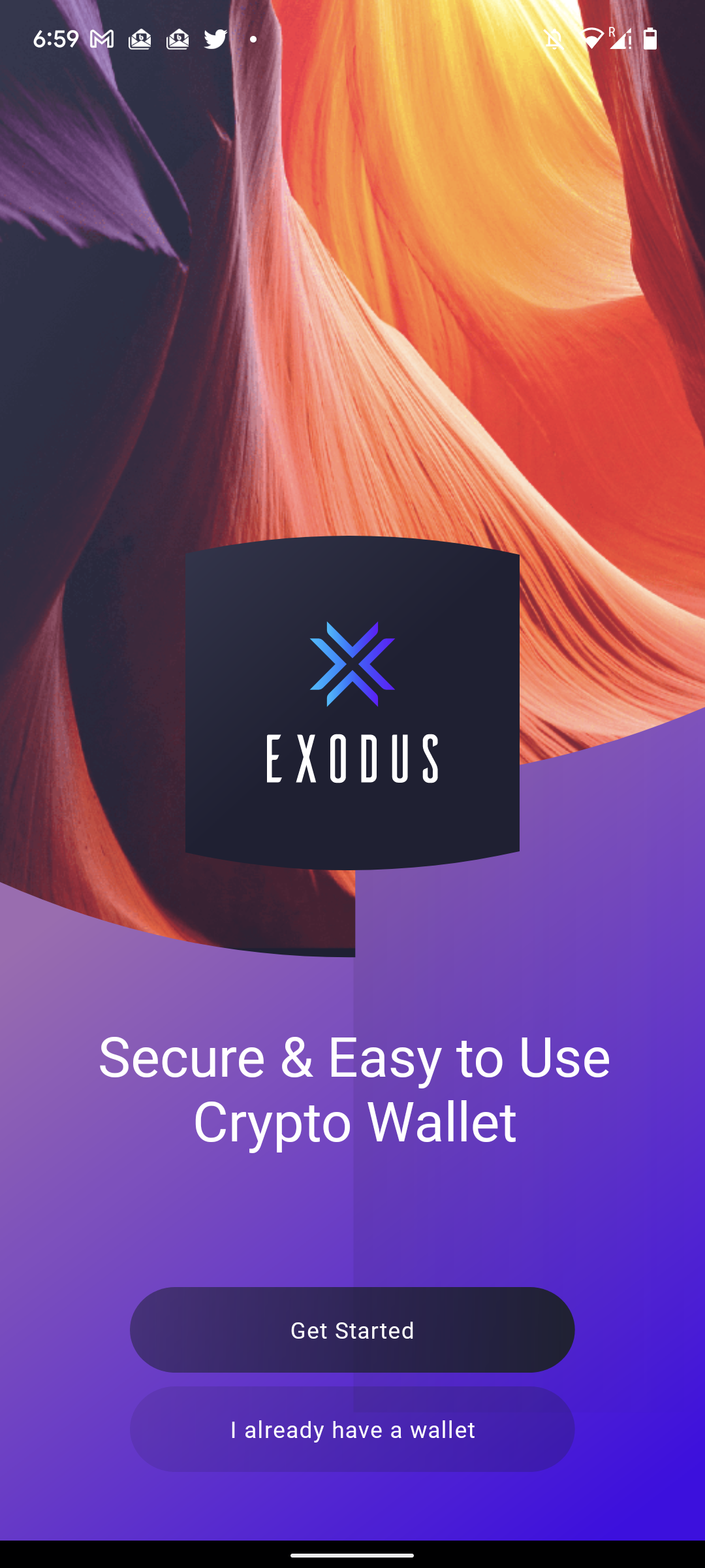 ExodusWallet初期画面exodus wallet(エグゾーダスウォレット)のインストールと使い方