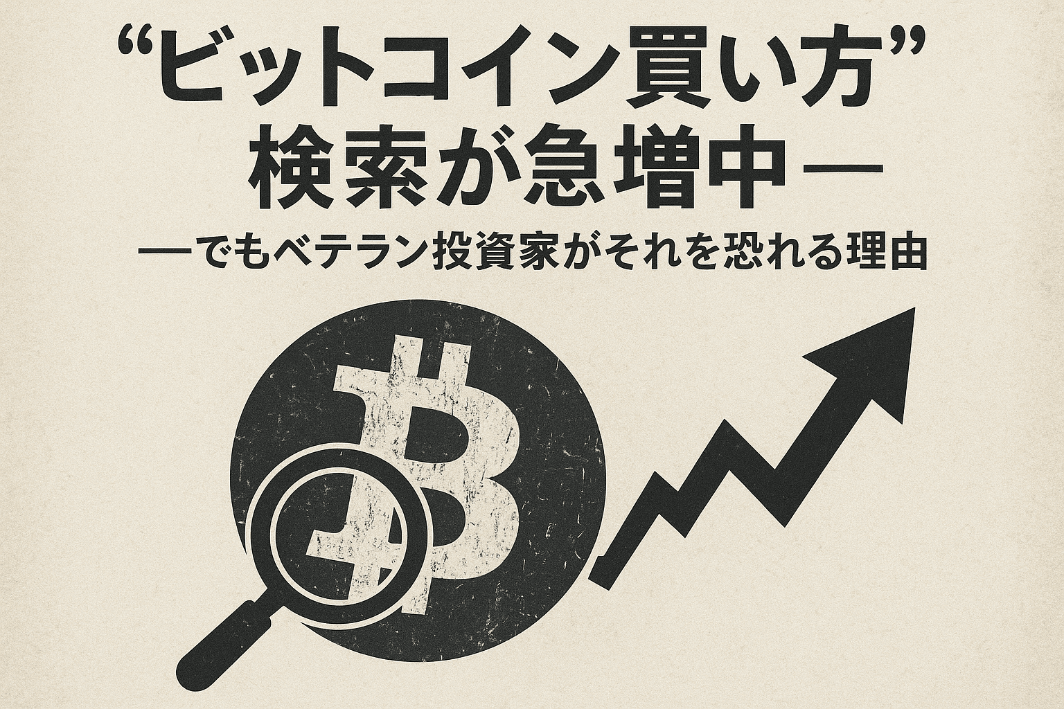 「“ビットコイン買い方”検索が急増中——でもベテラン投資家がそれを恐れる理由」