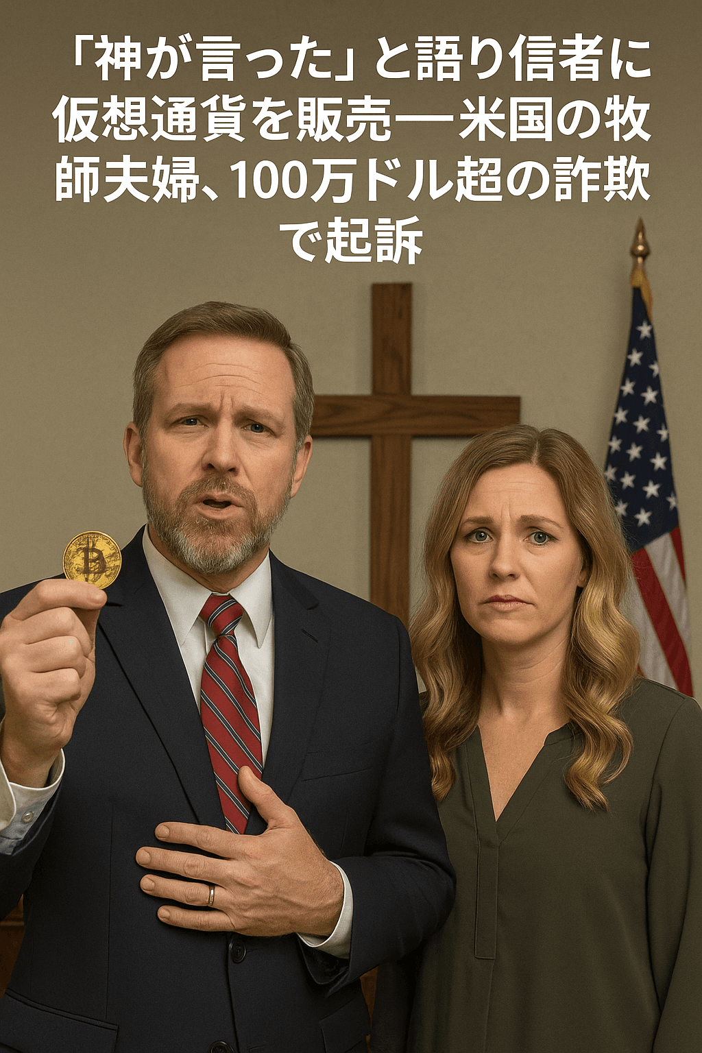 「神が言った」と語り信者に仮想通貨を販売──米国の牧師夫婦、100万ドル超の詐欺で起訴
コンテンツ開始