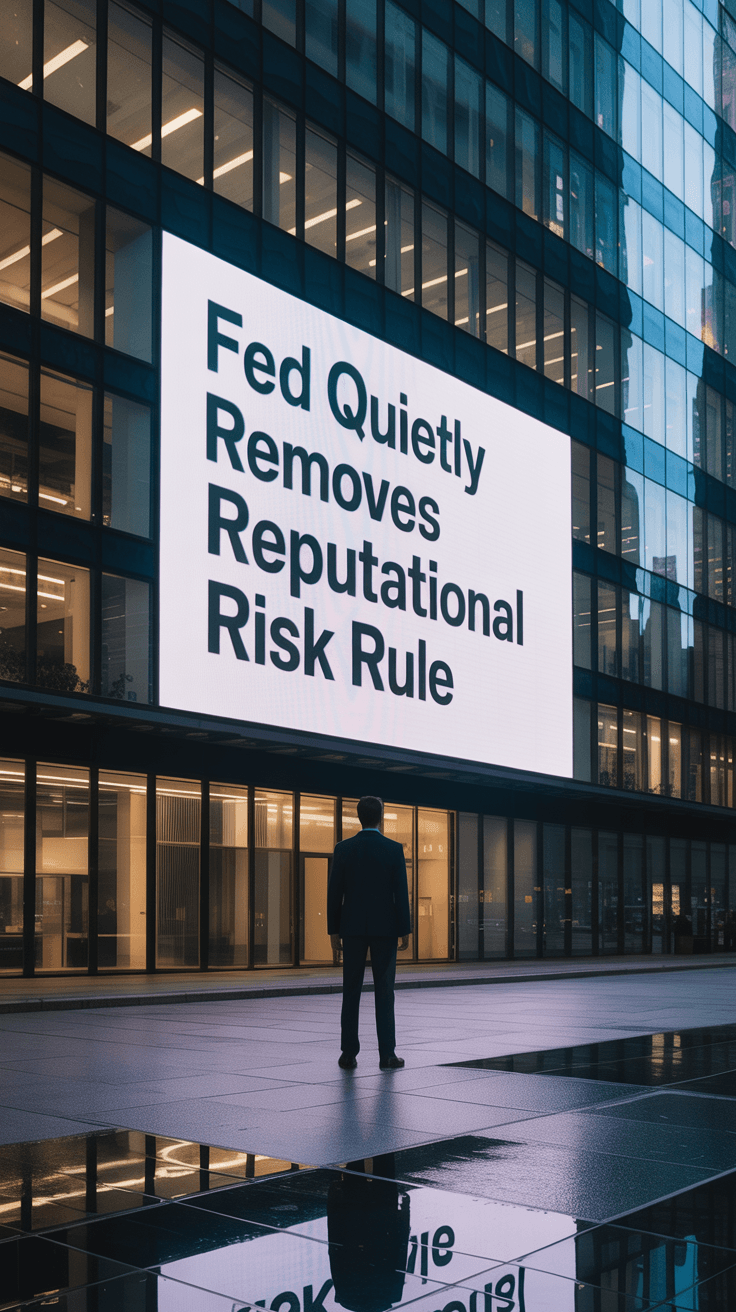 FRB「レピュテーションリスク」撤廃 - 米銀行と仮想通貨の関係が大転換へ