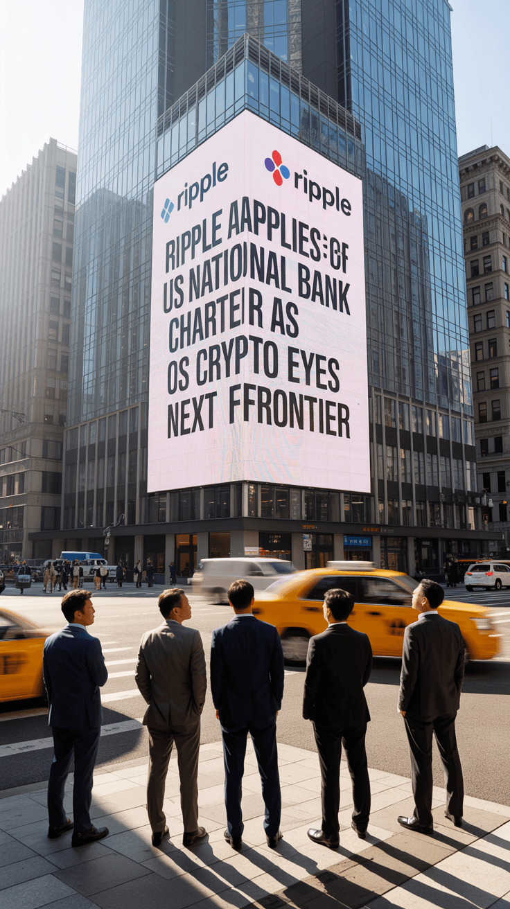 Ripple、米国でナショナルバンク免許を申請 ― 仮想通貨業界の次なるフロンティアへ