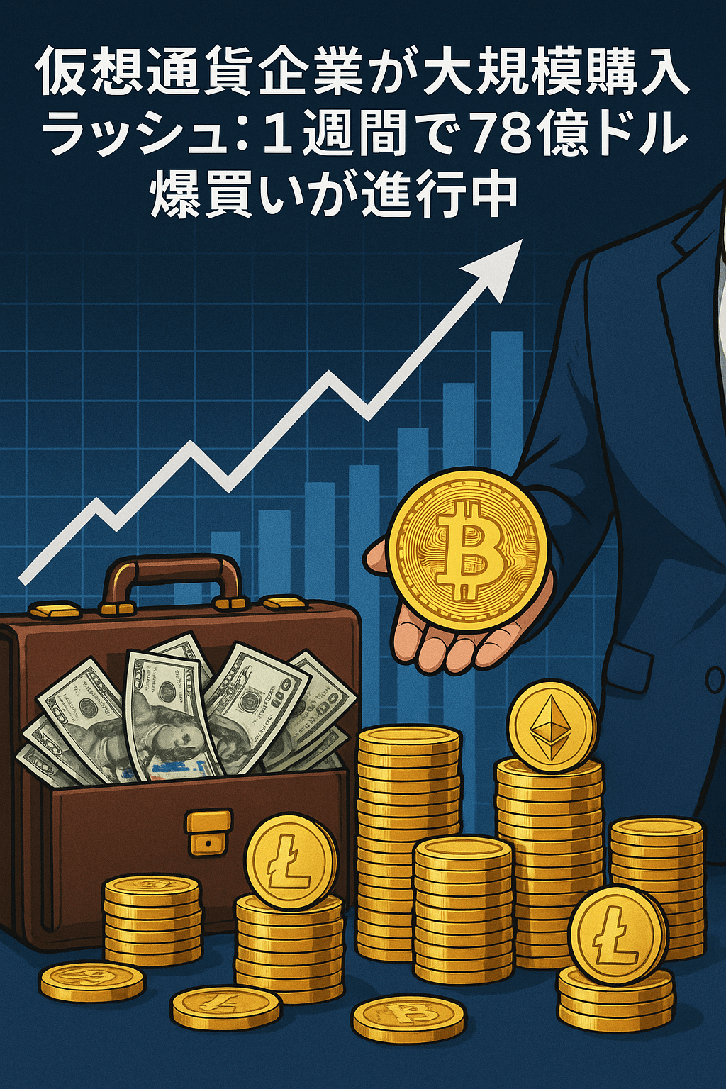 仮想通貨企業が大規模購入ラッシュ：1週間で78億ドルの爆買いが進行中 コンテンツ終わり
