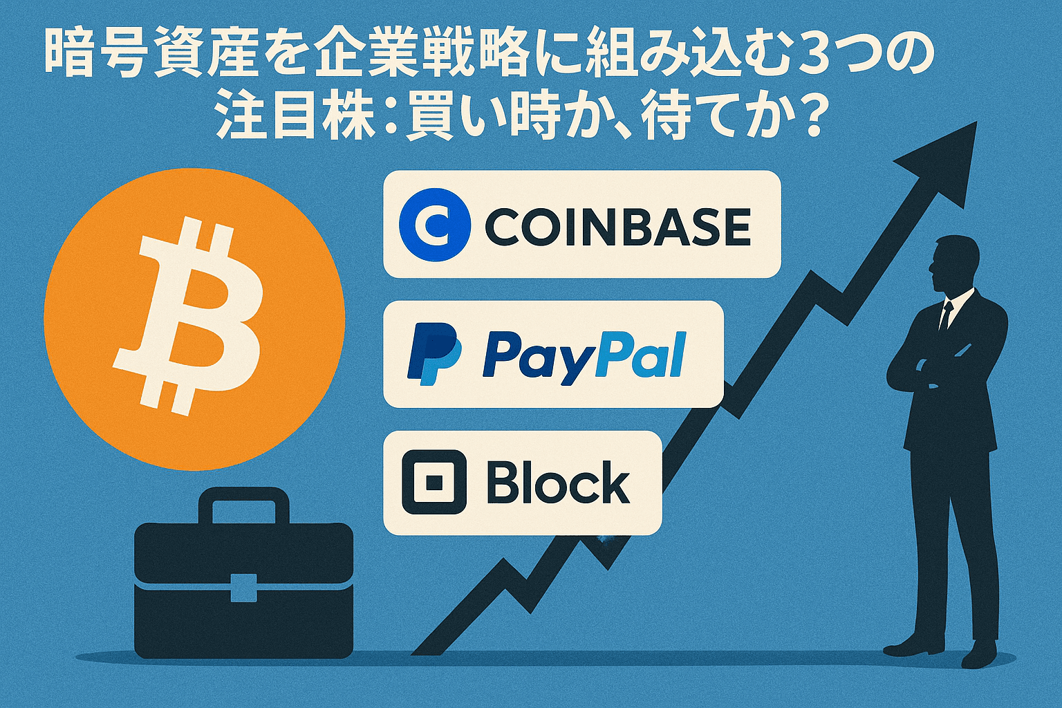 暗号資産を企業戦略に組み込む3つの注目株:買い時か、待てか?