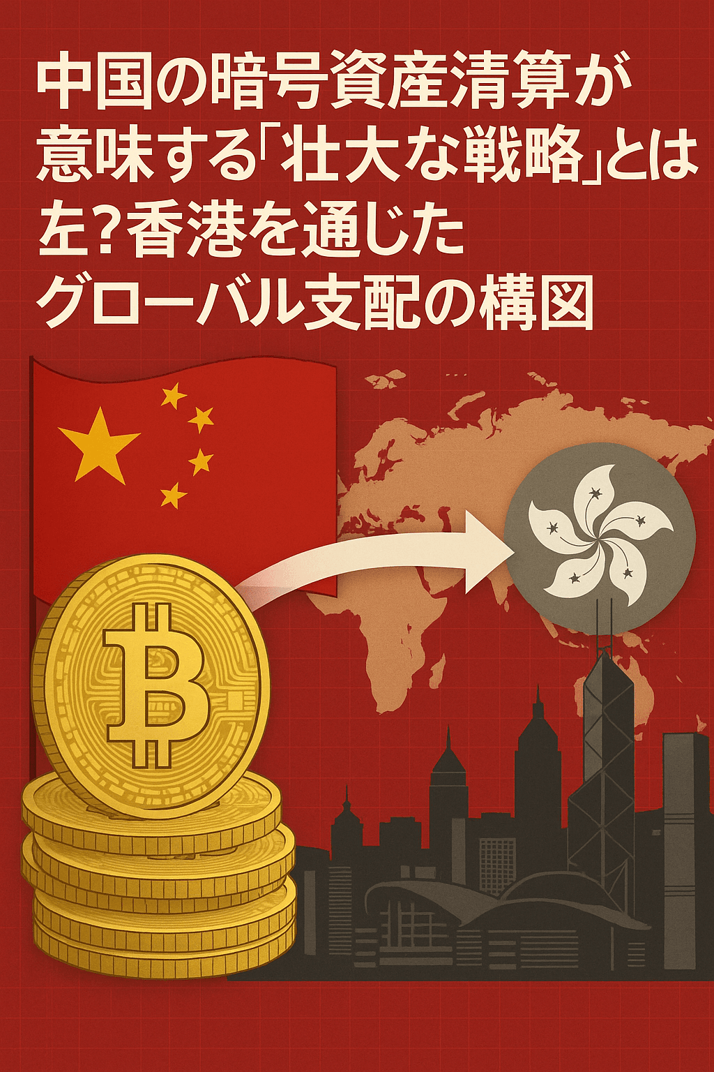 中国の暗号資産清算が意味する壮大な戦略とは？香港を通じたグローバル支配の構図