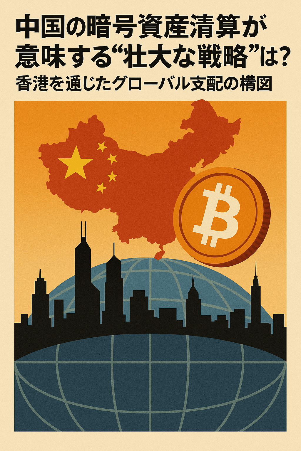 中国の暗号資産清算が意味する壮大な戦略とは？香港を通じたグローバル支配の構図 コンテンツ終わり