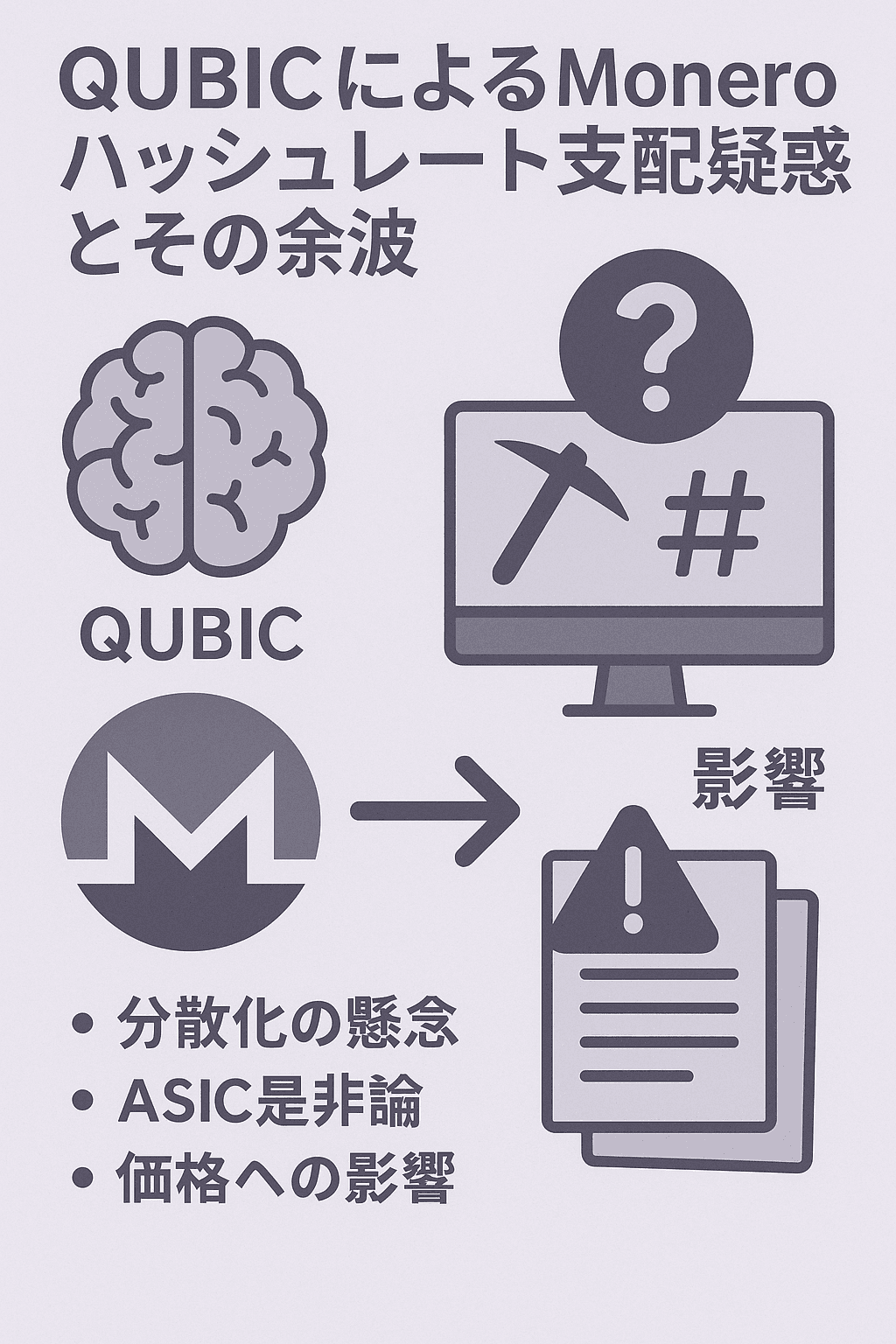 🧠【要約】QUBICによるMoneroハッシュレート支配疑惑とその余波
