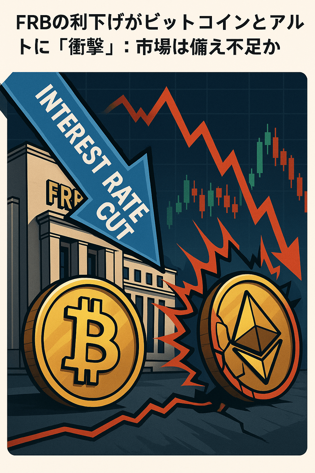 FRBの利下げがビットコインとアルトに「衝撃」：市場は備え不足か