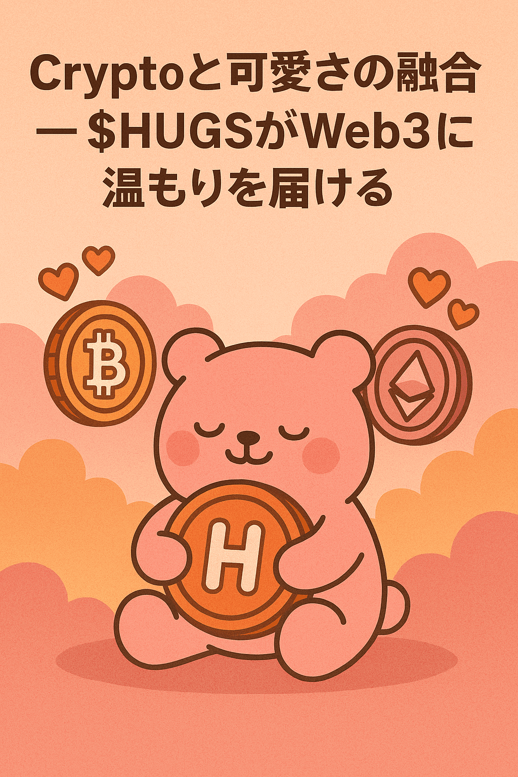 まとめ記事：「Cryptoと可愛さの融合 — $HUGSがWeb3に温もりを届ける」 コンテンツ開始