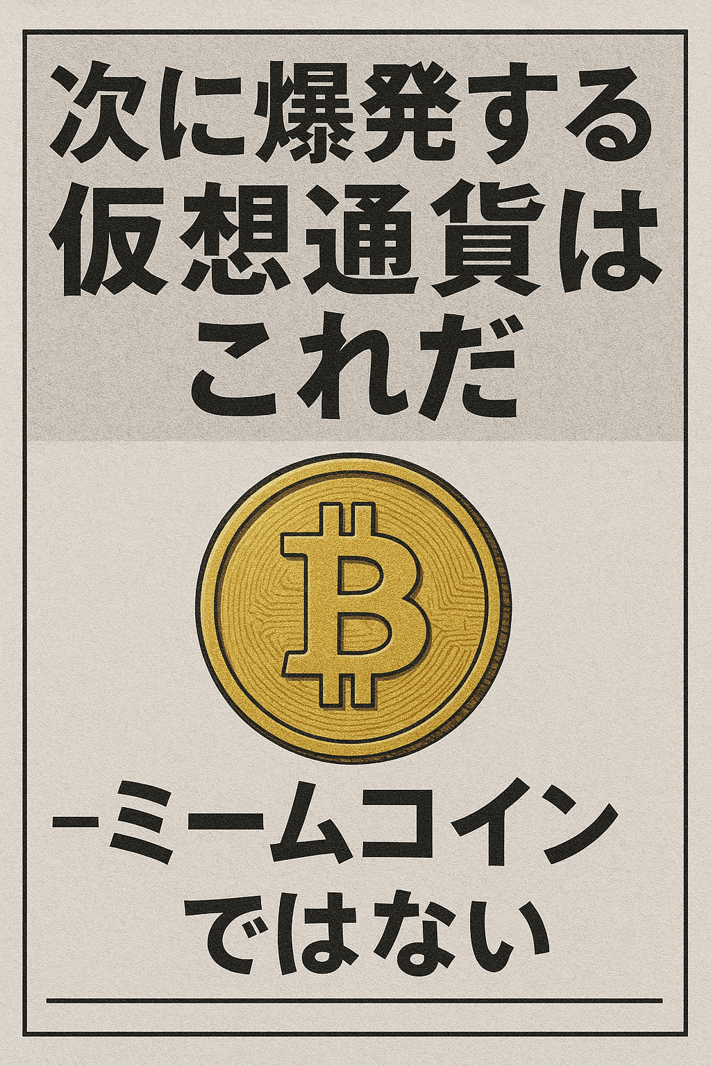 次に爆発する仮想通貨はこれだ──ミームコインではない