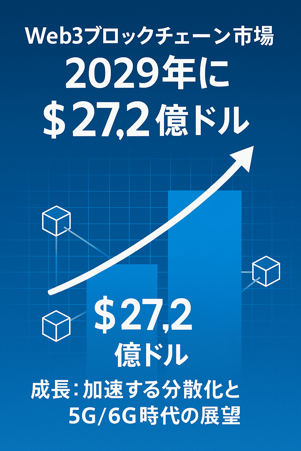 Web3ブロックチェーン市場、2029年に272億ドル規模へ成長：加速する分散化と5G/6G時代の展望