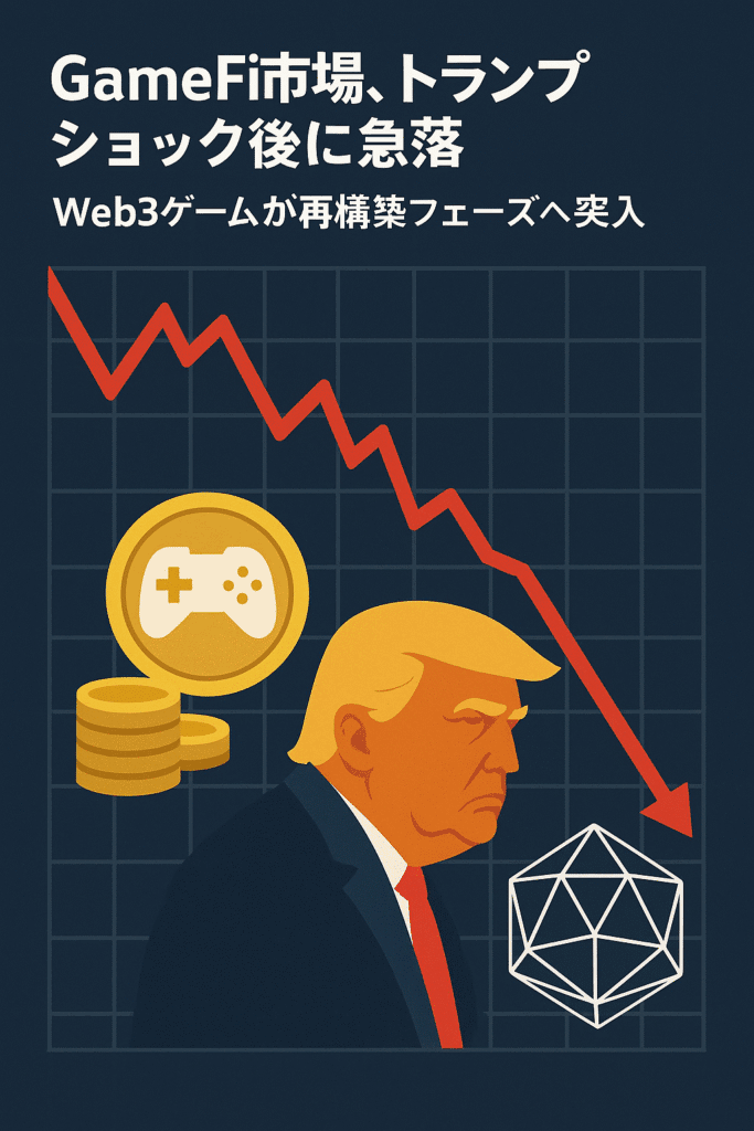 GameFi市場、トランプショック後に急落:Web3ゲームが再構築フェーズへ突入