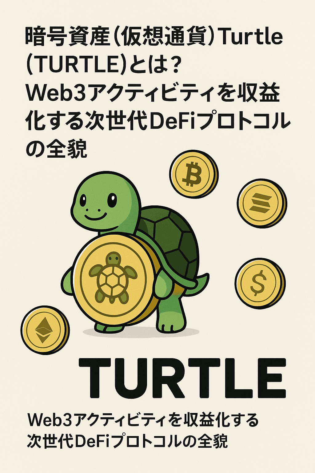 20251029_1005_暗号資産Turtleの未来_simple_compose_01k8pqw03yf5sv1d3j8ekqtxfb 🐢 暗号資産(仮想通貨) Turtle(TURTLE)とは? Web3アクティビティを収益化する次世代DeFiプロトコルの全貌 コンテンツ開始
