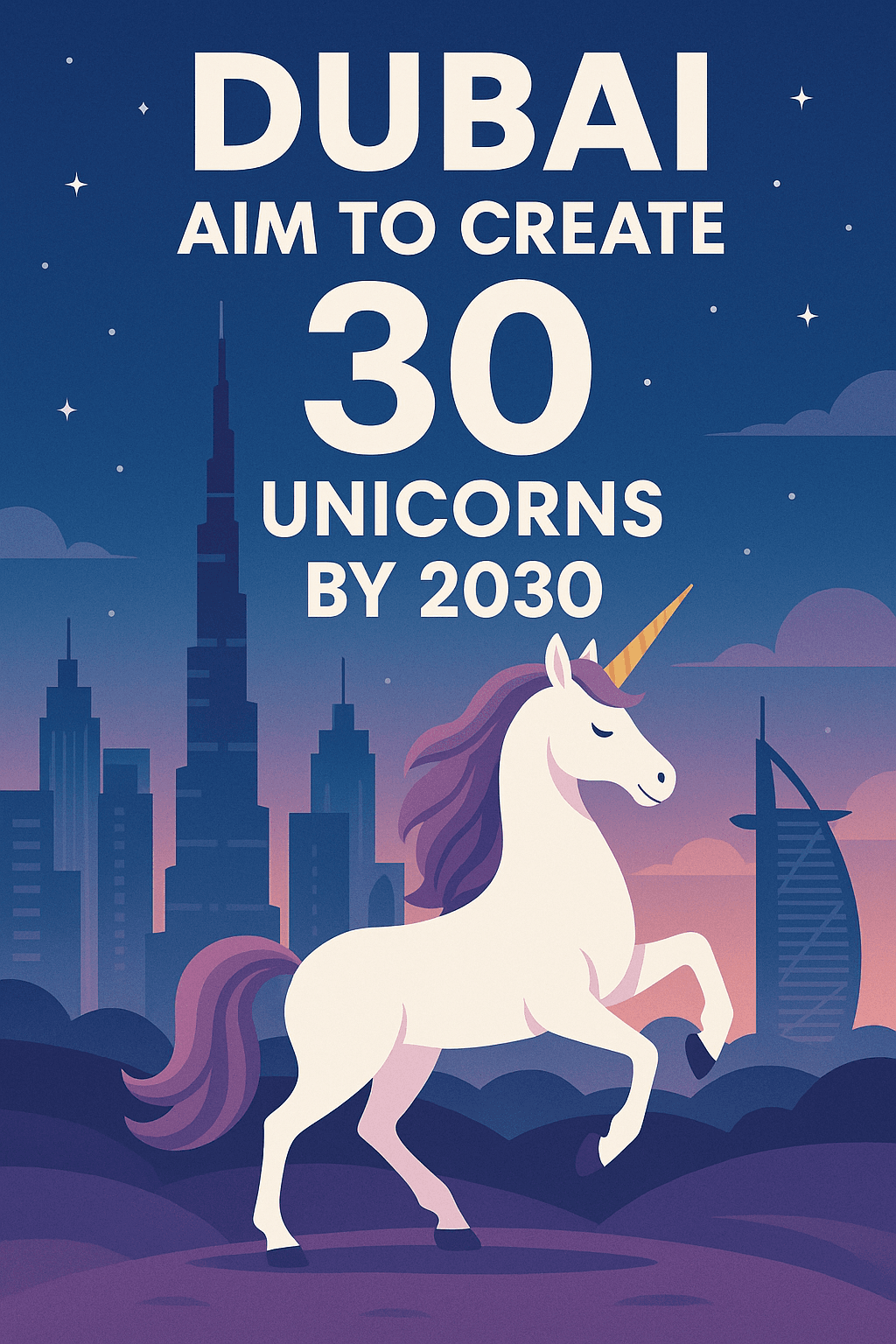 🌍 概要:ドバイ、2030年までに30のユニコーン創出を目指す