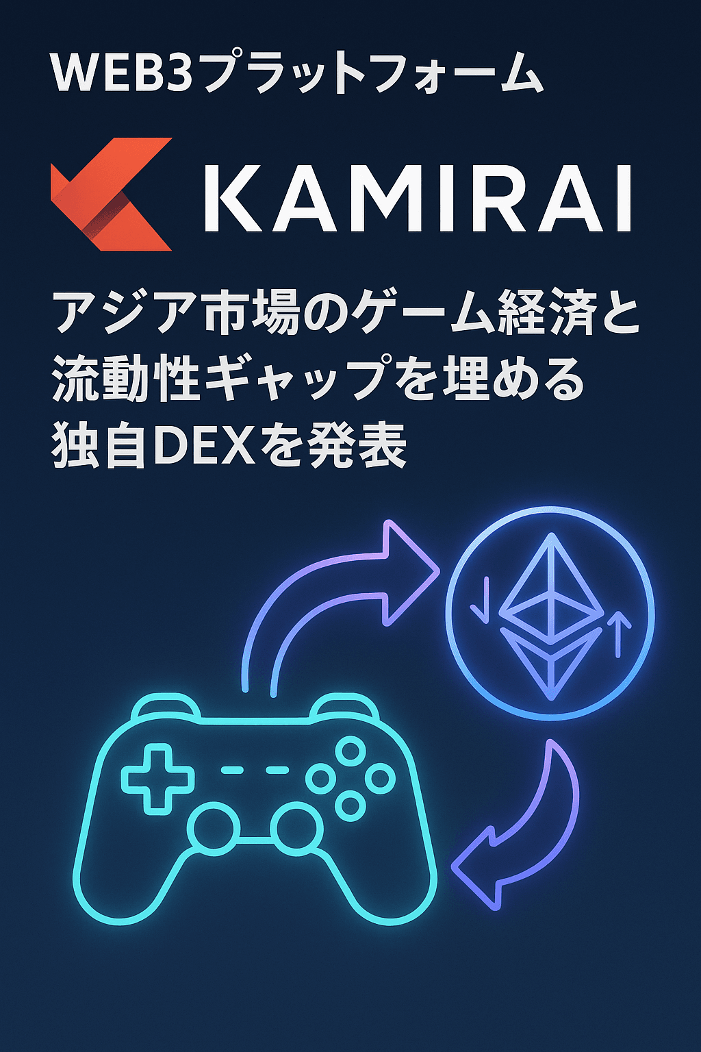 まとめ:『Web3プラットフォーム Kamirai、アジア市場のゲーム経済と流動性ギャップを埋める独自DEXを発表』