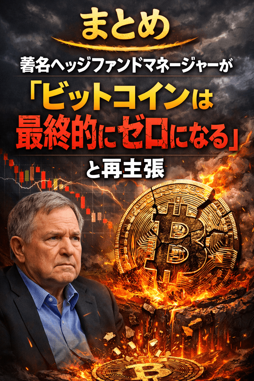 まとめ:著名ヘッジファンドマネージャーが「ビットコインは最終的にゼロになる」と再主張