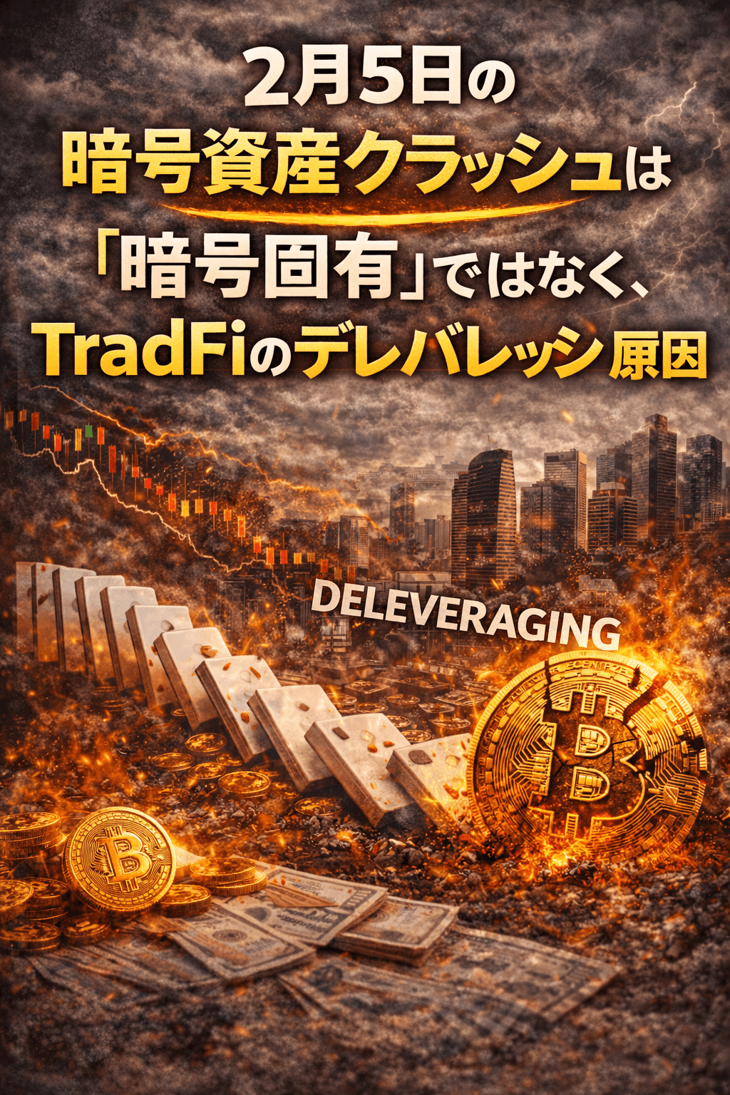 まとめ:2月5日の暗号資産クラッシュは「暗号固有」ではなく、TradFiのデレバレッジが原因