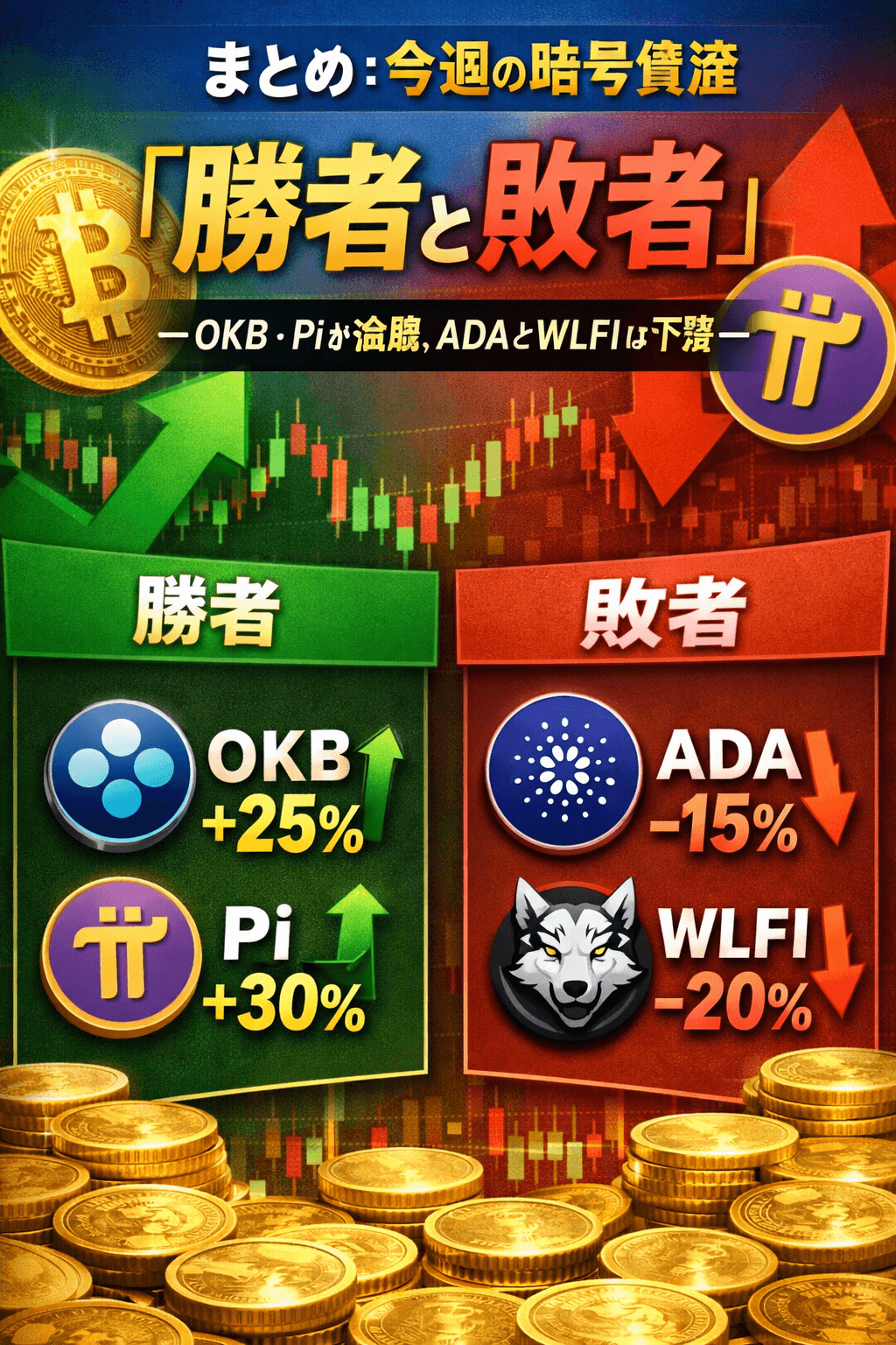 ChatGPT Image 2026年3月10日 13_51_11 まとめ:今週の暗号資産「勝者と敗者」―OKB・Piが急騰、ADAとWLFIは下落