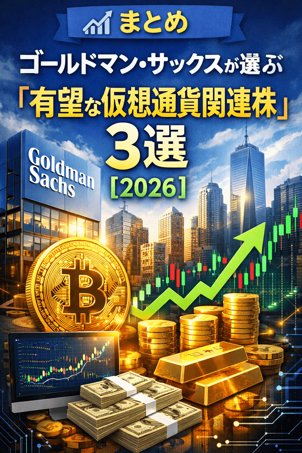 📈まとめ:ゴールドマン・サックスが選ぶ「有望な仮想通貨関連株」3選【2026】