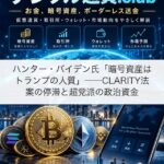 ハンター・バイデン氏「暗号資産はトランプの人質」──CLARITY法案の停滞と超党派の政治資金
