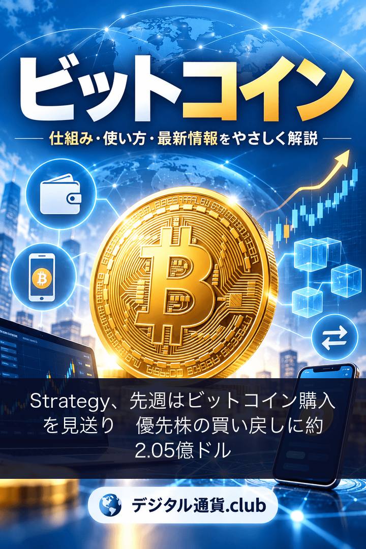 Strategy、先週はビットコイン購入を見送り　優先株の買い戻しに約2.05億ドル