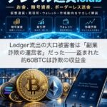 Ledger流出の大口被害者は「副業詐欺の運営者」だった──盗まれた約60BTCは詐欺の収益金