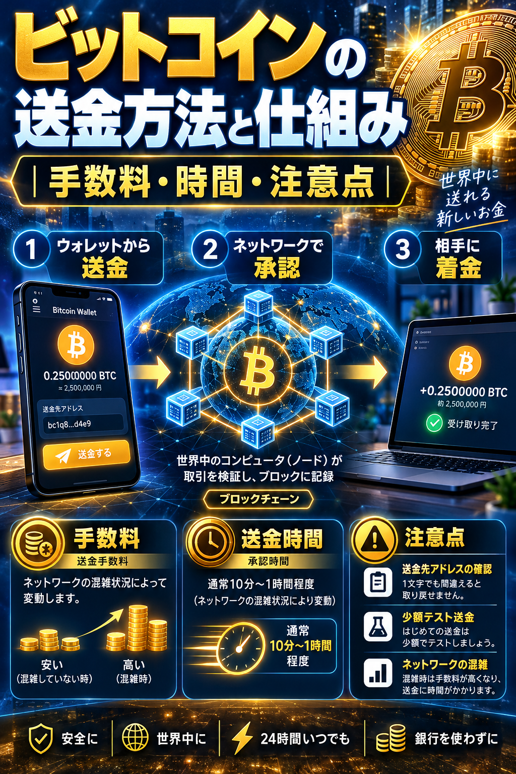ビットコイン送金の仕組みガイド ビットコインのマイニングとは?仕組みと報酬をわかりやすく解説
